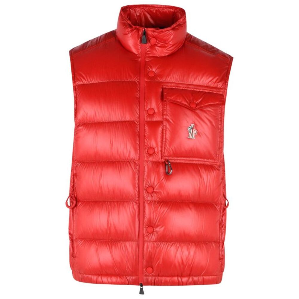 Moncler Grenoble 'Uychi' Foldable Red Polyamide Padded Vest Men